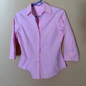 Pink Fitted Button Down